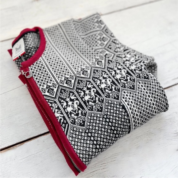 Dale Norway Sigrid Sweater Merino Wool Cardigan Women's Small Jacket Red Winter - Picture 6 of 16